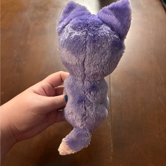 Purple and White Stuffed Animal Toy - Picture 5 of 7